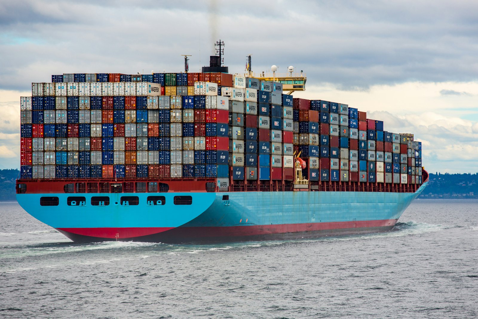 Container Ship Side View